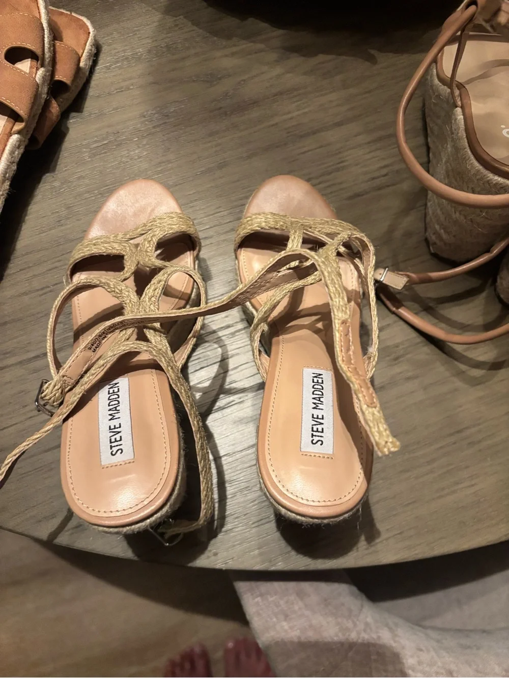 Steve Madden Braided Espadrille Sandals in Tan 9